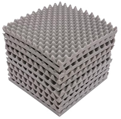 Générique Panneaux acoustiques en Mousse, 50 x 50 x 5 cm, Lot de 10, pour Studio d'enregistrement et podcasts