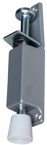 eacommerce - Fermaporta a Pedale con Molla | Blocca Porta Interna | Antiscivolo con Puntale in Gomma | Facile Utilizzo per Casa, Ufficio, Negozi, Ristoranti | Montaggio Verticale - Colore Grigio