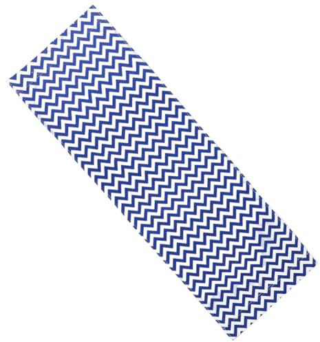 GORGECRAFT 120X43cm Sedia da Spiaggia in Tela di Ricambio per Sedie da Esterno in Tessuto Blu Sedia Pieghevole Reclinabile Portatile per Patio in Tessuto per Prendere Il Sole in Estate Giardino