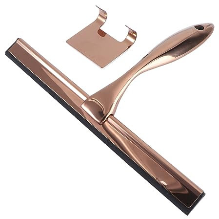 Beaupretty Limpiaparabrisas Multiusos Inoxidable y Silicona Herramienta de Limpieza para Baños Ventanas y Espejos Escobilla Duradera Mujeres