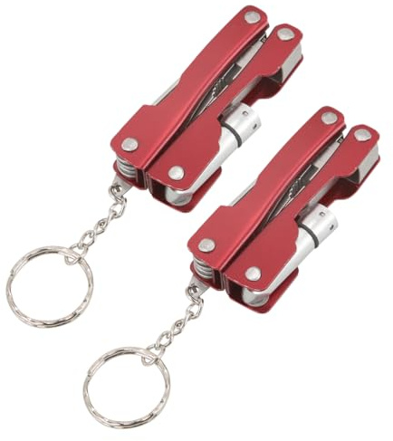 ULTECHNOVO Alicates Multifuncionales De Camping De Acero Inoxidable Con Linterna Led Certificada, Plegables y Compactos Para Emergencia Al Aire Libre, Juego De 2 Piezas, Uso Prolongado