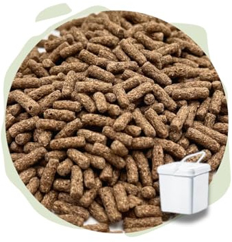 Warnick´s Tierfutterservice Naturhäppchen, Schildkrötenpellets, Schildkrötenfutter - 1000ml Eimer - Naturfutter für Schildkröten und auch Teichfische