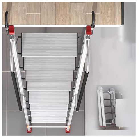 Emergency Egress Step Ladders with Extra Wide Treads, Grab Bar, and Hooks for Bunk Beds, Rooftop, and Window Well Safety