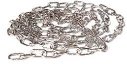 Chapuis BS1 Bobina di catena saldata, maglia corta, in acciaio zincato, 20 kg, diametro 2 mm x 25 m