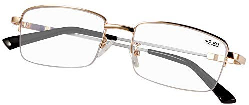 Progressive Multifocus Computer Reading Glasses Blue Light Blocking Titanium Alloy Bendable Multifocal Readers Multi Focus No Line Eyeglasses Eyewear Anti Glare Eye Strain Ultralight for Men and Women