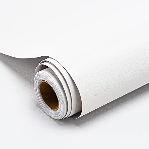 Decoroom Papel Adhesivo Para Mueble Vinilos Para Muebles 90X500 cm | Blanco Mate PVC Material Armario Decorativo Encimeras Mostradores de Bar Pegatinas de Renovación de Muebles