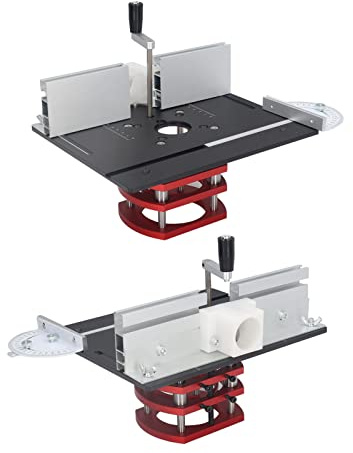 Router Lift Kit Aluminum Alloy Woodworking Lift for Trimming Chamfering with Universal 64-66mm Motor Top Plate for Woodworkers Black Finish Professional Tool