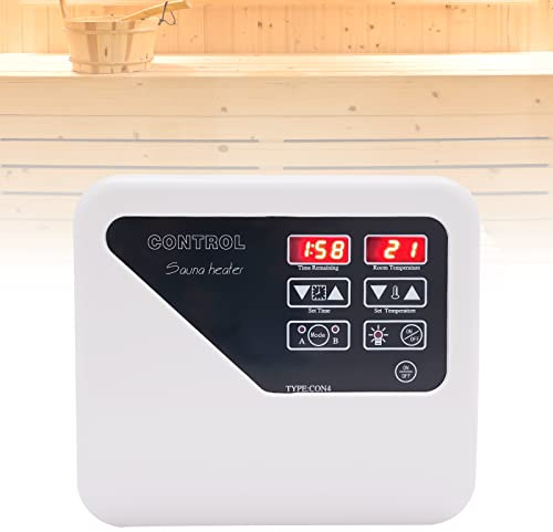 Begoniape 3-9KW Saunaofen Saunasteuerung Sauna Digital Controller Saunasteuergerät 8+4 Modus Temperatursensor für Saunaraums Steuern Heiztemperatur Zeit Einstellen