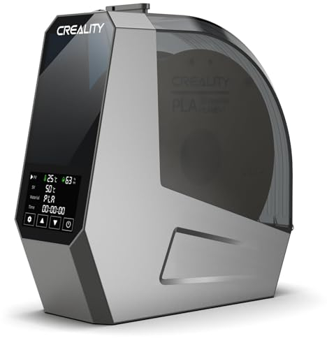 Creality Space Pi Filament Trockner, 3D Drucker Filament Trockenbox Dryer Box, 360° Heißluft Dehydrator Aufbewahrungsbox mit Ventilator für 1,75/2,85 mm PLA, PETG, ABS, Nylon, PA, TPU-Material