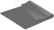KitchenRaku Tappetino in silicone extra grande, antiscivolo, antiaderente, resistente al calore, riutilizzabile, per alimenti, lavabile in lavastoviglie (Grigio, 40x30cm)