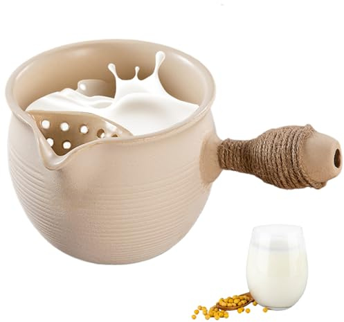 Tetera de cerámica de 900 ml con infusor, tetera de porcelana con asa, estufa resistente al calor para preparar té suelto, leche, café, uso en invierno - porcelana