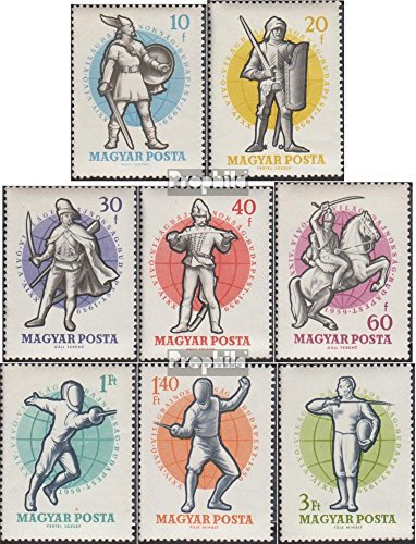 Prophila Collection Ungarn 1601A-1608A (kompl.Ausg.) gestempelt 1959 26. Weltmeisterschaft im Fechten in (Briefmarken für Sammler) Kampfsport (Boxen/Fechten/Ringen/Karate …)