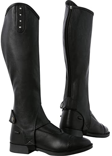 Norton Unisex-Erwachsene 913107200 Strass Half-Chaps - Schwarz, Einheitsgröße