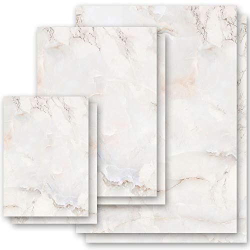 Briefpapier Marmor & Struktur MARMOR NATUR - DIN A4 Format 100 Blatt - Paper-Media