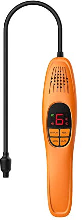 Elitech Detector de fugas de refrigerante, detector de fugas de freón, detector de fugas de gas halógeno automotriz para R134A R410A R1234YF R600a R290 CFCs HCFCs HFCs HCs HFOs, LD-100+