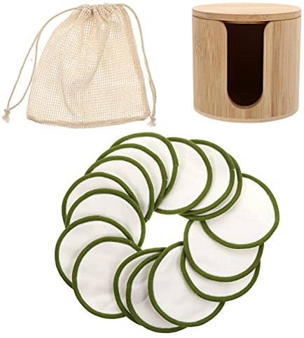 Lurrose Make-up-entferner-pads Wiederverwendbar Abschminktuch Aufbewahrungsbox Und Beutel Für Reisen Make-up-entfernungstuch Für Gesichtshautpeeling Und Reinigung