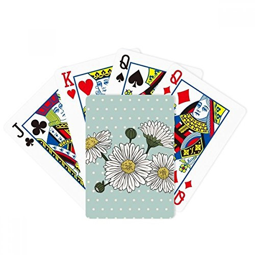 Juego de mesa de la diversión de la tarjeta mágica del crisantemo blanco de la flor