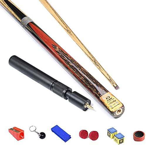 Billard Pool Queues Professionelle Pool Queue Stick Handgemachte Queue mit verstellbarer Verlängerung (Escheholz + Pfauenholz Billard Queue Stick, Snooker Queue, 10 mm, 145 cm) GCSQF210830(Color:A;Si