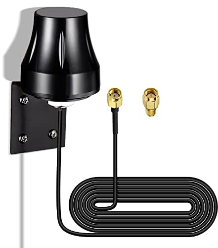 Bingfu Outdoor WiFi Aerial DualBand 2.4GHz 5.8GHz Wall Mount MIMO RP-SMA & SMA Male WiFi Antenna Replacemet for Router,USB Adapter, Range Extender Gateway, Video Surveillance Monitor,Smart Home Energy