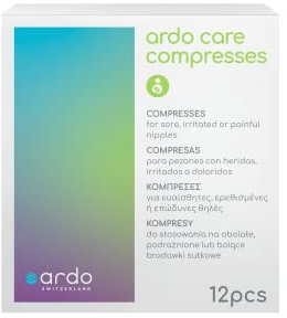 Ardo Care Breast Compresses For Sore Nipples. Vegan Breast Cooling Pad For Nipple, Gel Pads To Keep Mum Feeding. Nursing Relief Patches With Instant Cooling. Moisturising Pads (12 Pack)