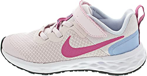 Nike Revolution 6, Scarpe de Gimnastica Bambini e ragazzi, Rosa Pearl Pink Cosmic Fuchsia Cobalt Bliss, 31 EU