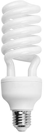 ERYUE Bombilla de luz Fluorescente en Espiral 45W 5500K Luz de día E27 Zócalo Ahorro de energía para fotografía de Estudio Iluminación de Video 220V,Bombilla de luz Fluorescente