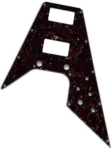 Gitarrenteile für Gibson Flying V Style Gitarre Pickguard (4-lagig, braune Schildkröte)