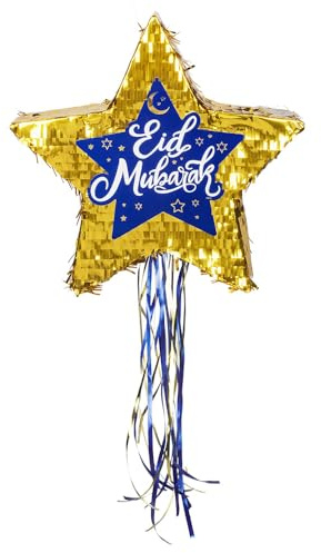 Boland - 50918 - Pinata Star Eid Mubarak, 44 x 44 x 8 cm, decorazione da appendere, decorazione per compleanno, festa del motto e carnevale