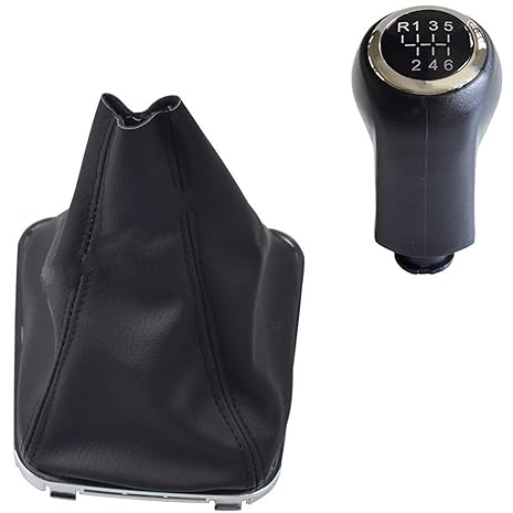 Auto Schalthebelmanschette Für OPEL Für Vauxhall Für Zafira B 2005–2014 5/6-Gang-Auto-Schaltknauf Mit Ledermanschette Car Schaltsack (Größe : 6 Speed-Set)