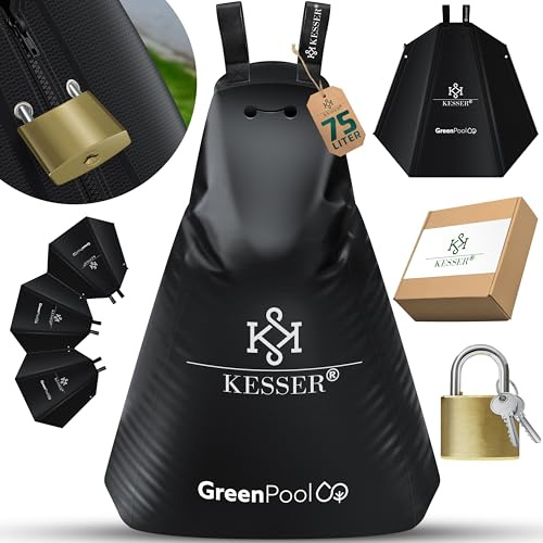 KESSER® Baum-Bewässerungssack 8er Set 75L Wassersack, Baumbewässerungsbeutel, PVC-Tasche langlebig & UV-beständig, Baumbeutel Garten Bewässerungssystem & gezielte Bewässerung von Bäumen, mit Schloss