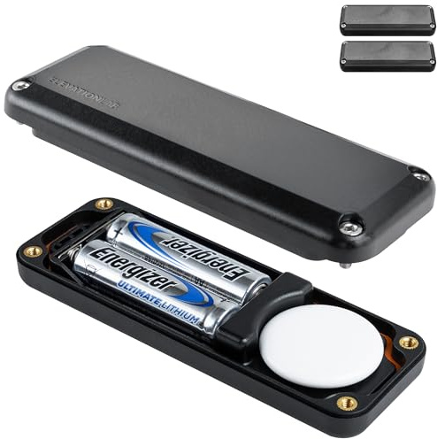 Elevation Lab AirTag 10-Year Extended Battery Case - Uses AA Batteries - 14x More Capacity Than CR2032 TimeCapsule | Waterproof, CR 2032 Battery Replacement (2-Pack)