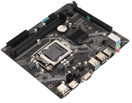 Scheda madre LGA 1151, scheda madre DDR3 con canale PCIe X16 SATA3.0 DDR3 4 USB2.0 2 USB 3.0 alimentazione a 3 fasi, scheda madre da gioco per computer PC