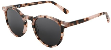 ZENOTTIC Polarisierte Damen Herren Runde Retro Sonnenbrille mit UV-Schutz