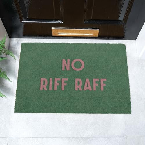 Artsy Mats - Riff Raff Doormat - Made from Tufted Coconut Fibre - Non-Slip Natural Rubber Backed Door Mats Indoor - Heavy Duty, Decorative Outdoor Mats (60x40cm)