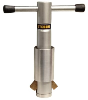 UTECOM Clé à bonde, outil pour l'installation et le remplacement de bondes, réglable 1-1,25 pouces, corps en aluminium anodisé.
