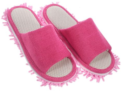 GALPADA Mopp Hausschuhe Für Damen Boden Reinigung Schuhe Indoor Wiederverwendbare Wischmopp Hausschuhe Für Bodenreinigung in Wohnzimmer Schlafzimmer Küche Bad