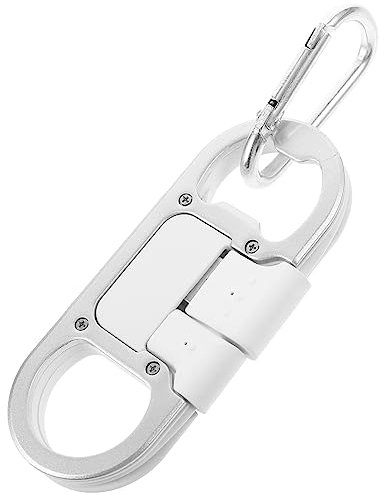 Ciieeo Keychain Data Cable Bottle for Men Key Chain USB Charger for Travel Camping and Everyday Use