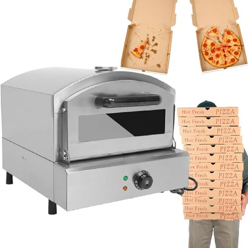 Four à Pizza éLectrique De Comptoir, Machine à Pizza En Acier Inoxydable, CuisinièRe Portable, Fours à Pizza AdaptéS à La Cuisine En Plein Air, Commerciale/Domestique,110V