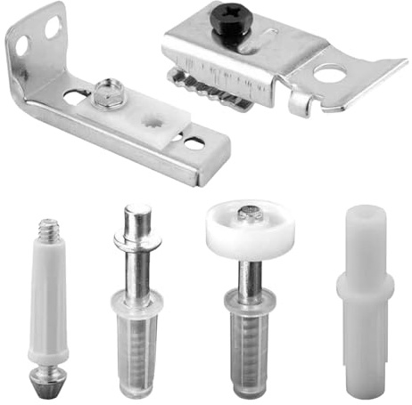 Lot de 6 pièces de rechange pour porte coulissante en accordéon