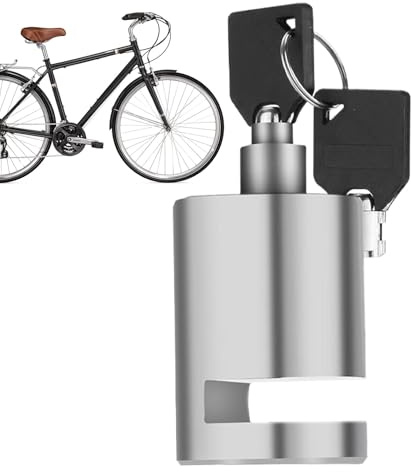 Tuxxjzm Verrou de roue à disque de sécurité – Verrou de frein étanche pour moto | Cadenas portable pour vélo de route de montagne Accessoires de moto pour l'extérieur