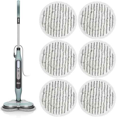 QOTSTEOS Panni di ricambio per scopa a vapore compatibili con Shark S7000AMZ S7001 Steam Mop, lavabili e igienizzanti, cuscinetti rotanti per tutti i pavimenti duri sigillati, per modello XKITP7000