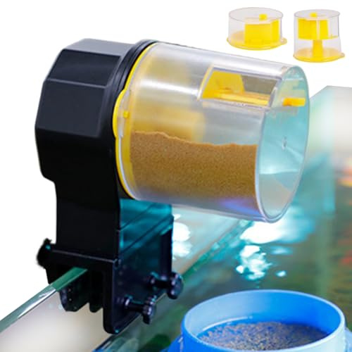 Automatischer Fischfütterer - Batteriebetriebener Zeitschalter,Automatische Futterautomaten,Für Aquarium Urlaub Zuhause Haustierhandlung Betta Schildkröte