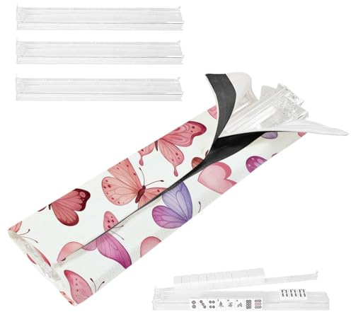 Mahjong Racks with Pushers Butterfly seamless Watercolor Pink lilac butterflies repeating print Acrylic All-in-One Tile Rack & Pusher with Storage Bag American Mahjong Tile Set Accessories Set of 4