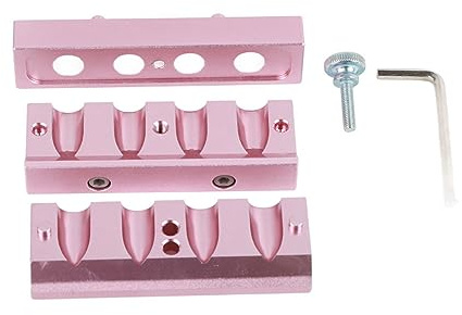 12.1mm 4 Holes Dual Use Beak Type DIY Lipstick Mold, Professional Lip Balm Maker, Rose Gold and Space Silver Cosmetic Accessories, Precision CNC Processed for Perfect Lipstick Shap (Rose Gold)