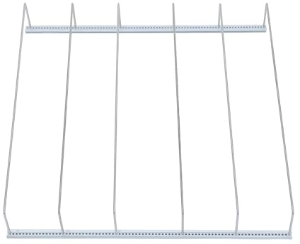 Housoutil Estante Dispensador para Latas y Botellas de Congelador 40X40 CM Organizador de Bebidas Resistente de Aleación de Aluminio y ABS Soporte Antideslizante para Refrigerador
