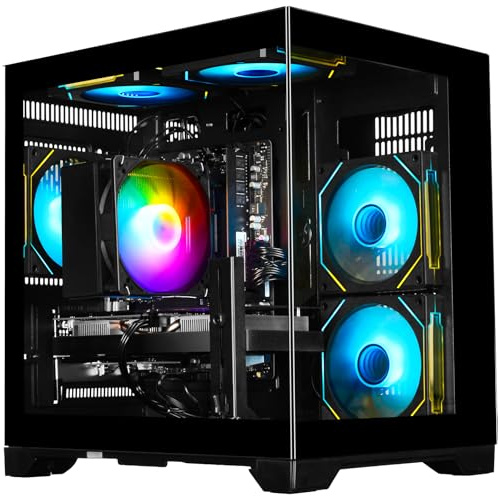 WIWB Gaming PC Ryzen 5 5500, GeForce RTX 3050 8GB, 16GB DDR4 3200MHz RAM, 512GB SSD, Prebuilt Desktop Computer for Gaming & Productivity