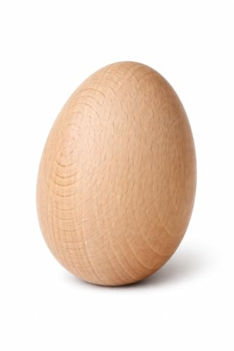 STUWU Holz-Stopfei zum Stopfen & Nähen – Stopfei aus Buche 4×6 cm – Nähhilfe für kleine Löcher & Reparaturen