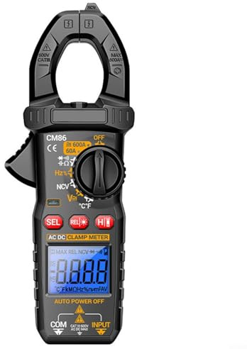 CM86 Digital Clamp Meter,Clamp Meter Multimeter, 600A AC/DC Current Voltage Multimeter, With NCV Detection And 6000-Count LCD For Professional Electrical Testing