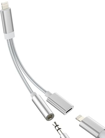 Adapter Lightning Headphone Jack Aux 3.5mm Cable Audio for iPhone14 13 12 Pro Max for Apple Charger Splitter Connector Adaptor Earphone for iPad Car Converter Dongle Accessories Charging MFI Certified