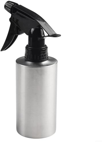 MKTOLHUS Botella pulverizadora de aceite de acero inoxidable de 250 ml, spray de aceite de oliva para cocinar, barbacoa, hornear y ensaladas, dispensador de vinagre a prueba de fugas con bomba de